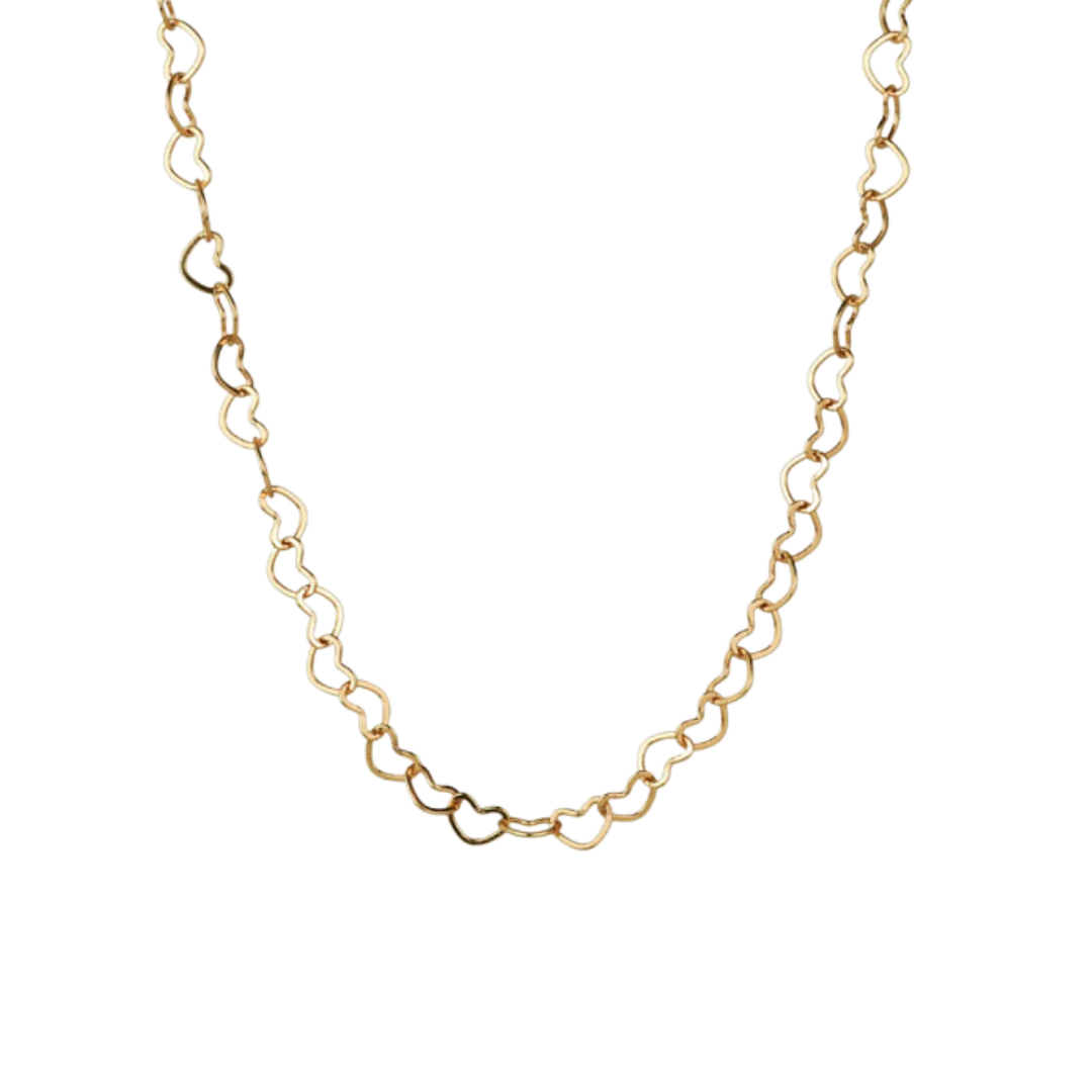 CHOKER CORAÇÃO DOURADO