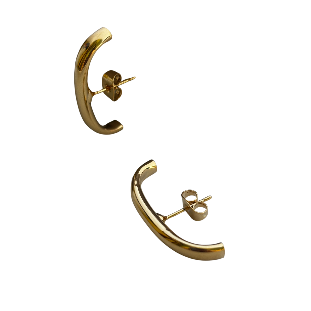 BRINCO EAR HOOK TUBO DOURADO